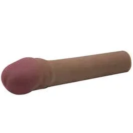 CyberSkin 2 inch Xtra Thick Vibrating Transformer Penis Extension brown | AKTION