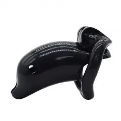 Delfin Keuschheitskäfig (Farbe Schwarz)