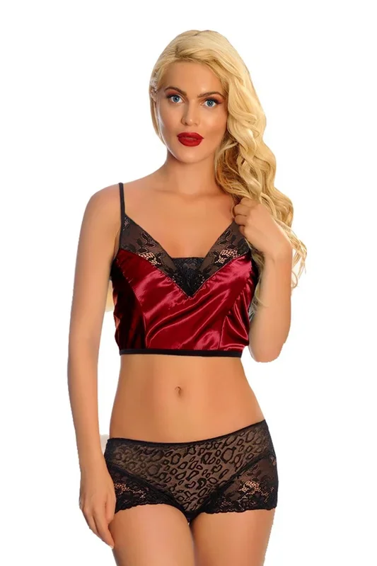Deluxerie Crop Top Set Briella