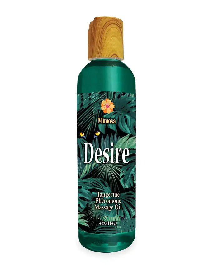 Desire Pheromone Massage Oil – 4 oz Tangerine