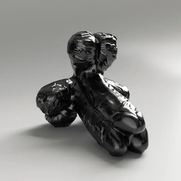Dildo ‘Gape‘ schwarz 23cm