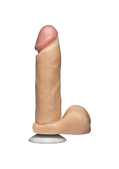Dildo in realistischem Design – haufarben hell