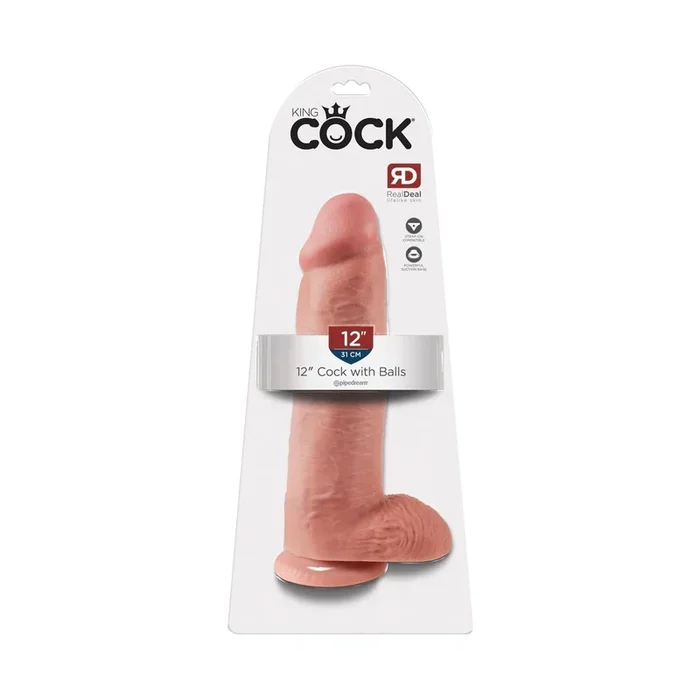 Dildo »King Cock Balls« – mit Hoden und Saugfuß – 31 cm Gesamtlänge