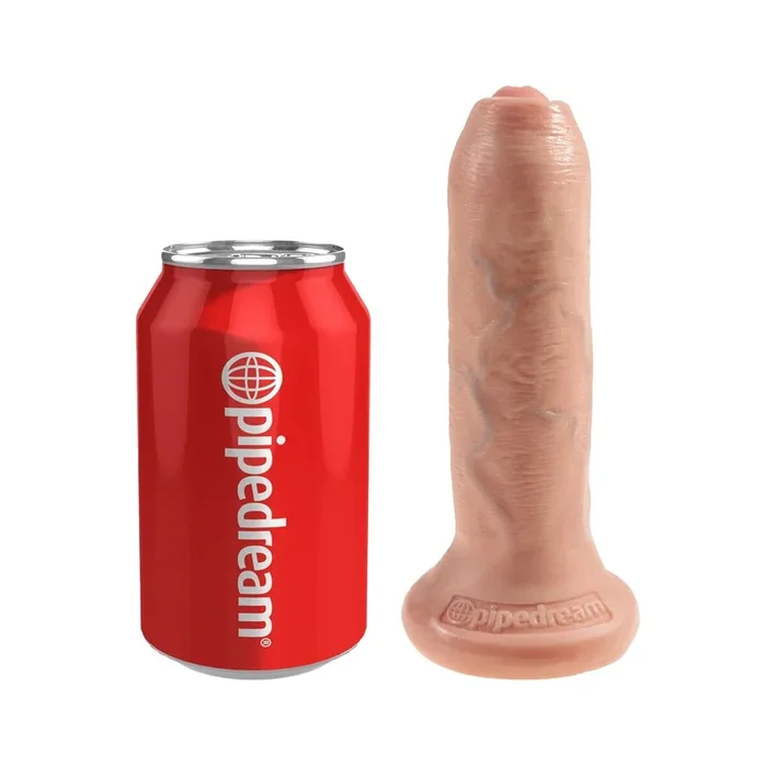 Dildo mit beweglicher Vorhaut »King Cock« – 16,5 cm lang – Hautfarben