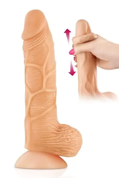 Dildo mit beweglicher Vorhaut ‘Vein‘