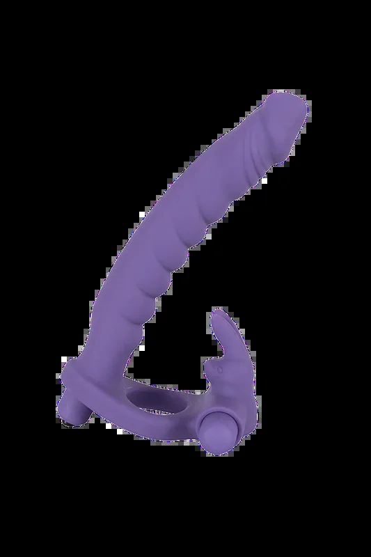 Dildo mit Rabbit-Penisring und Mini-Vibrator