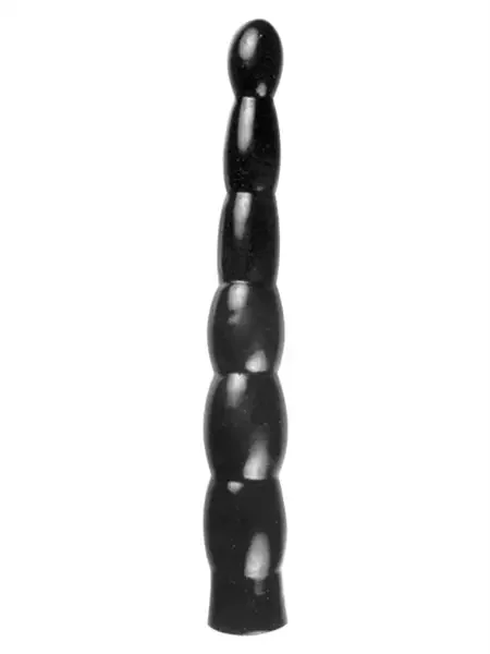 Dildo mit vielen Wölbungen – schwarz