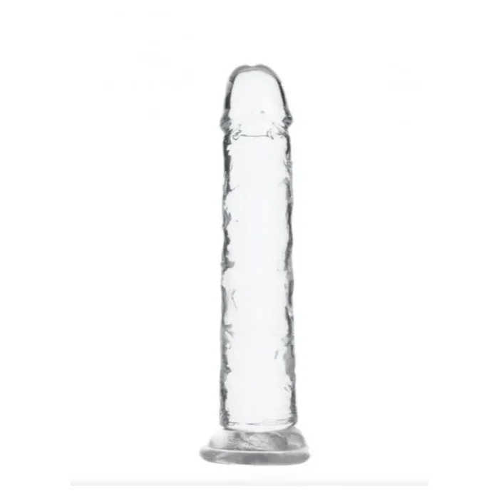 Dildo ohne Hoden, 18cm, transparent