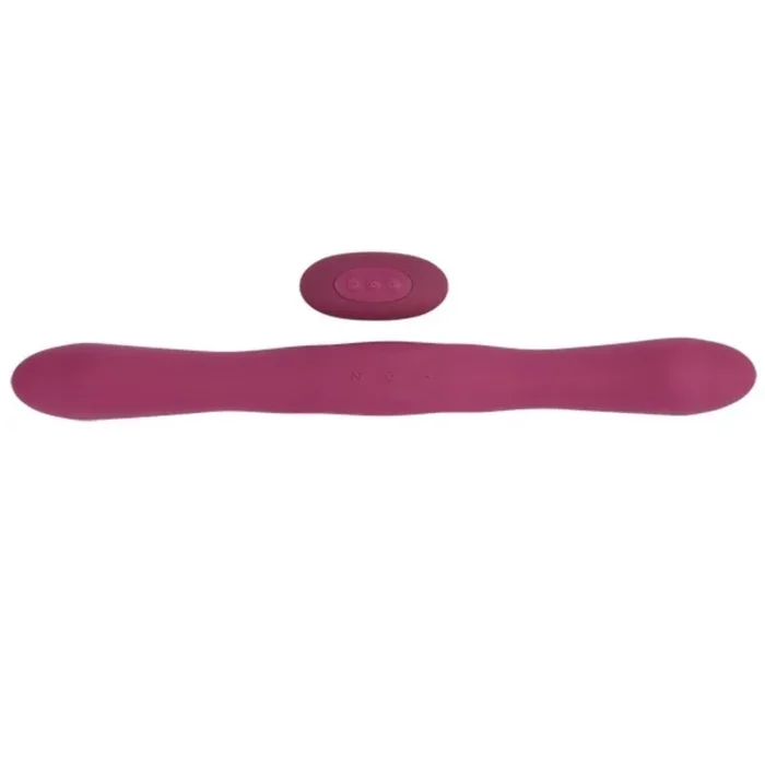 Doc Johnson – Doppelte Vibrator mit Fernbedienung – Rot – 40,6 cm