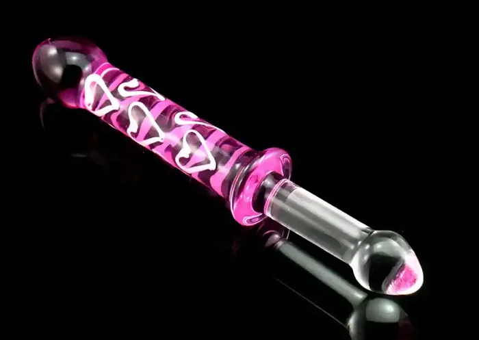 Doppel – Glasdildo ‘Pink‘