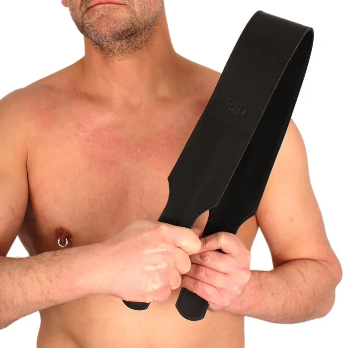 Doppeltes Leder-Paddle groß