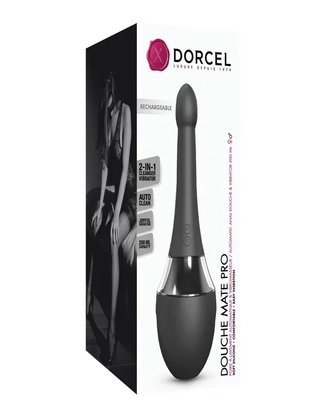 Dorcel Vibrating Douche Mate Pro – Black/Silver