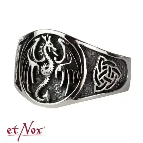 Drachenring Silber
