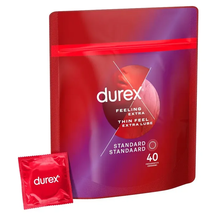 Durex – Kondome Thin Feel Extra Lube – 40 Stück