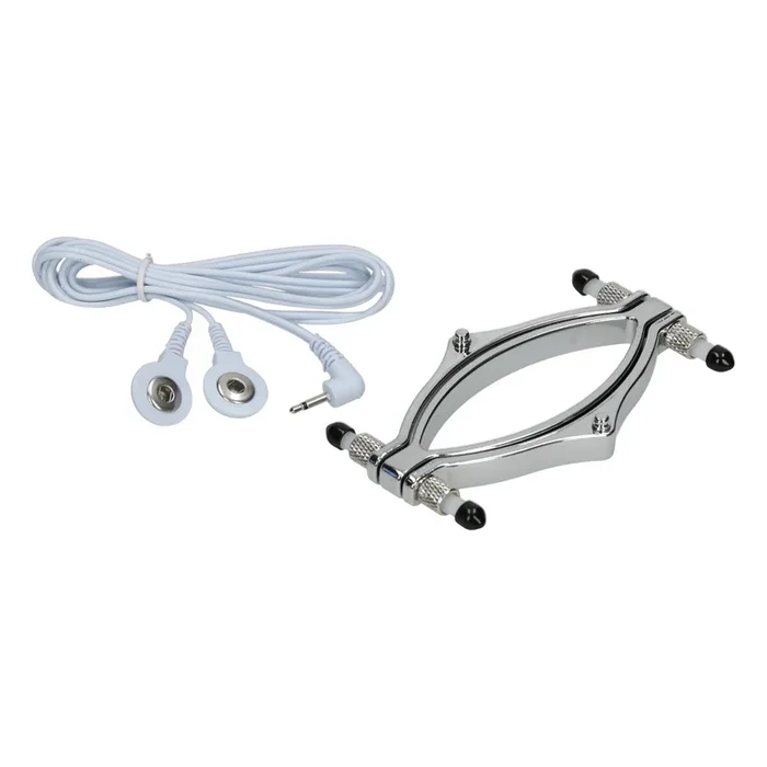 E-Stim Vaginal-Spreizer aus Edelstahl