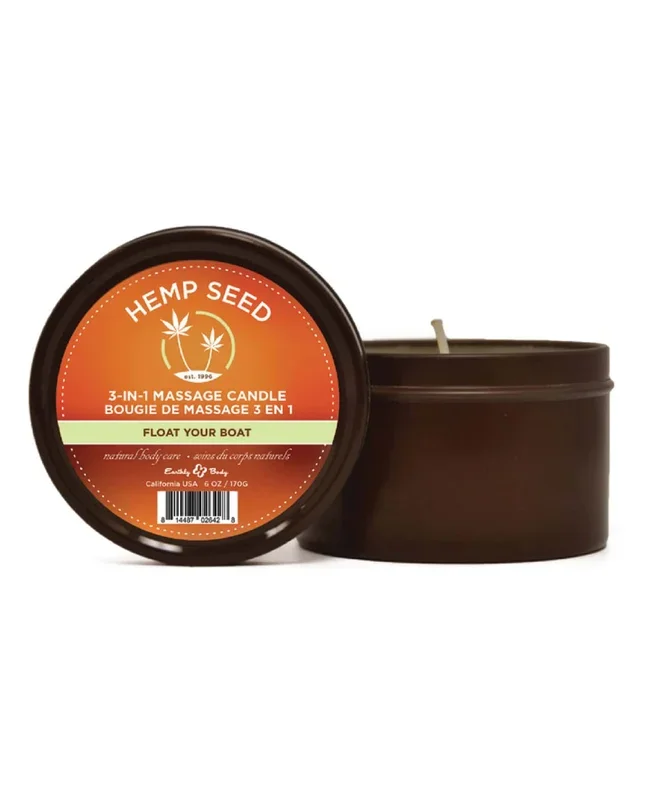 Earthly Body Summer 2022 3 in 1 Massage Candle – 6 oz Float Your Boat