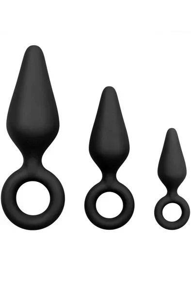 Easytoys Buttplug-Set mit Zugring
