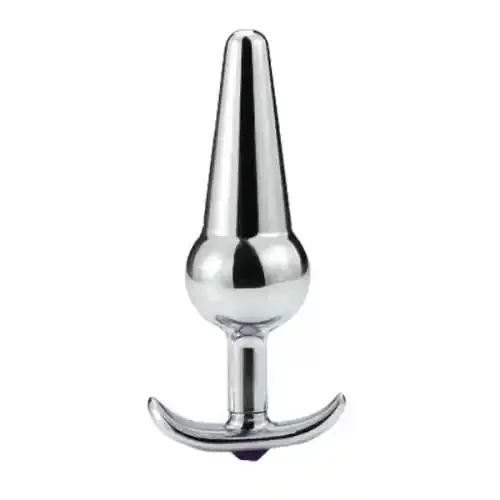 Edelstahl Analplug mit Dekostein