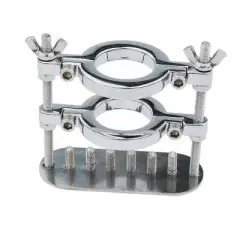 Edelstahl ‘Squeezer‘ Doppelring und Spikes