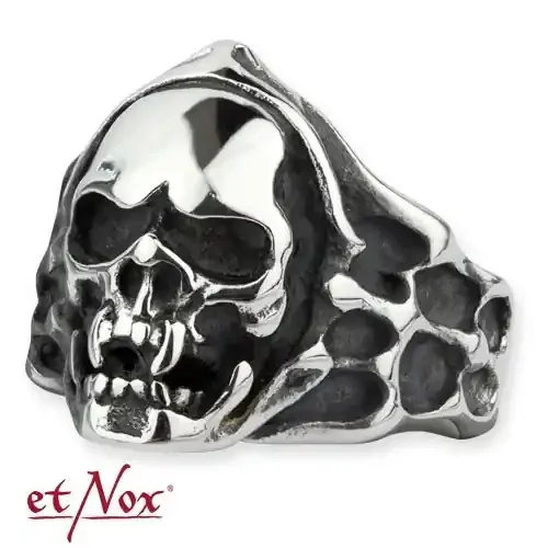 Edelstahlring ‘Mummy Skull‘
