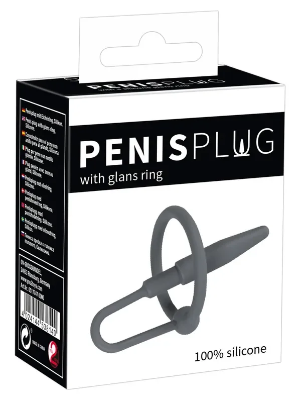 Einführbarer Penis Plug mit Eichelring