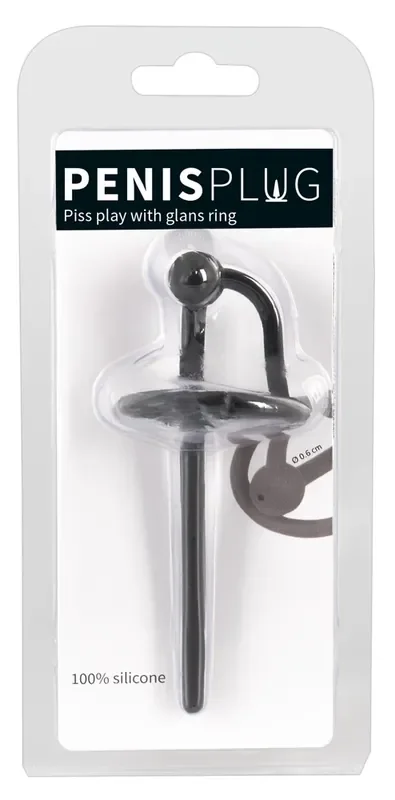 Einführbarer Penis Plug mit Eichelring