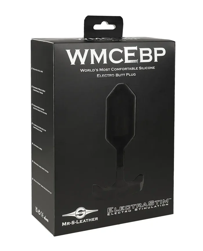 ElectraStim World’s Most Comfortable Silicone Electro Butt Plug – Black