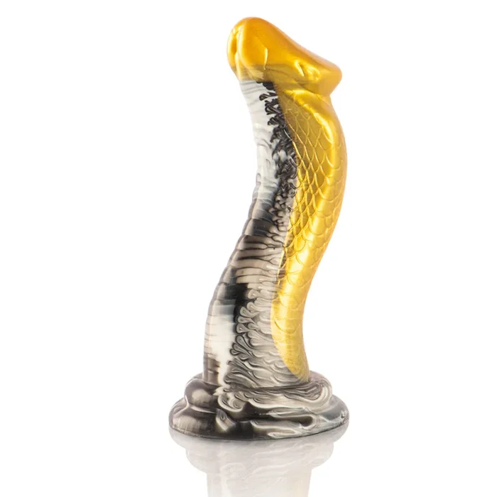 Epischer Drakon Cobra Dildo, Gelb
