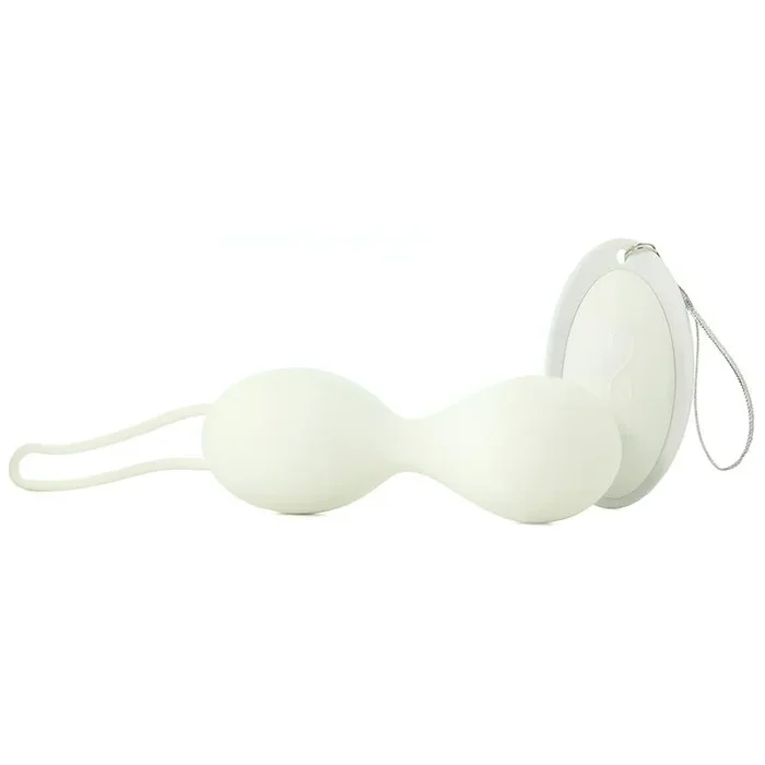 Eve Vibrating Silicone Beads in White