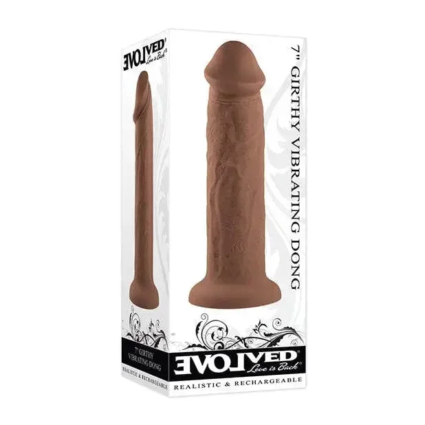 Evolved 7″ Girthy Vibrating Dong