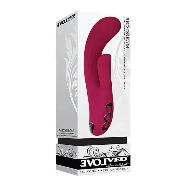 Evolved ‚Red Dream‘ Flexible Girthy Rabbit Vibrator