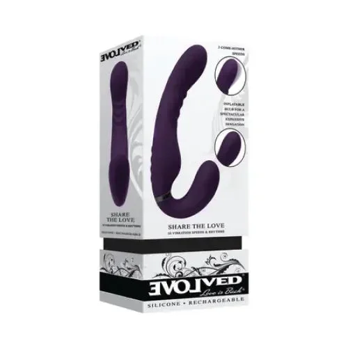 Evolved ‚Share The Love‘ Rechargeable Inflatable Strapless Strap On