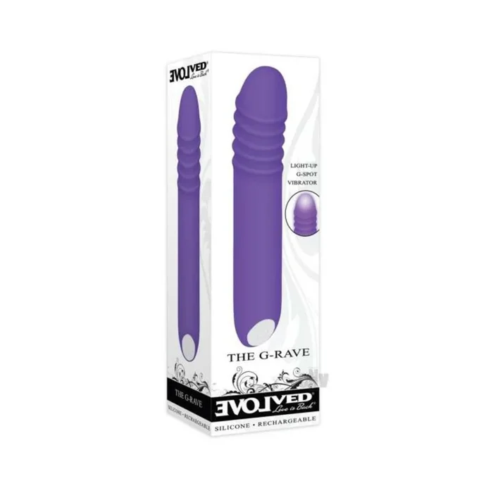 Evolved The G-Rave Light Up Vibrator – Purple