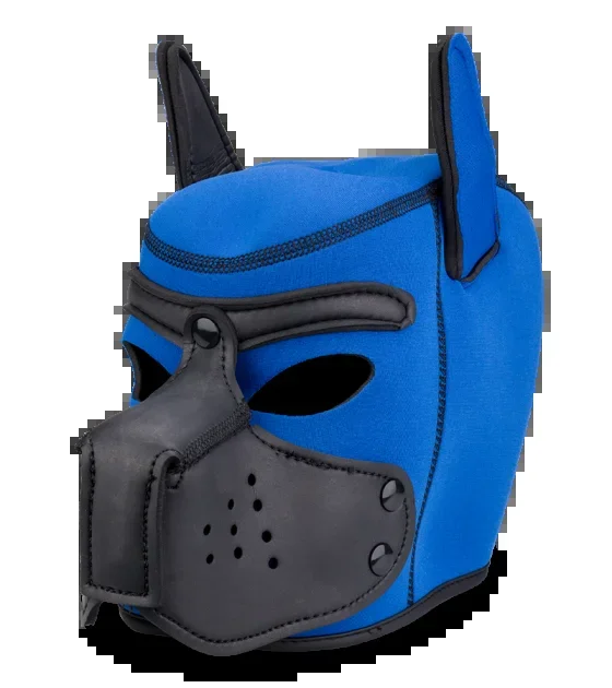 Farbige Puppy-Play-Hundemaske aus Neopren