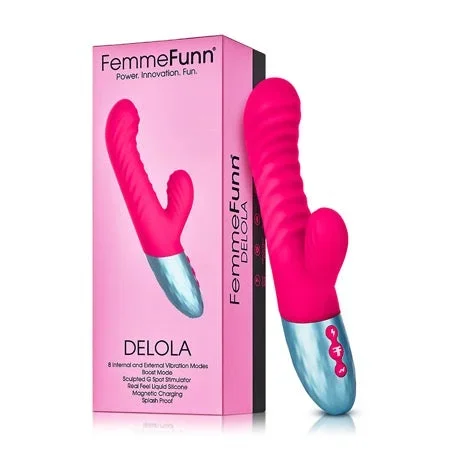 Femme Funn Delola Liquid Silicone Rabbit – Pink