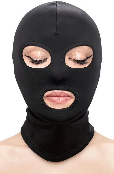 Fetish & Fashion Augen- & Mundhaube Schwarz