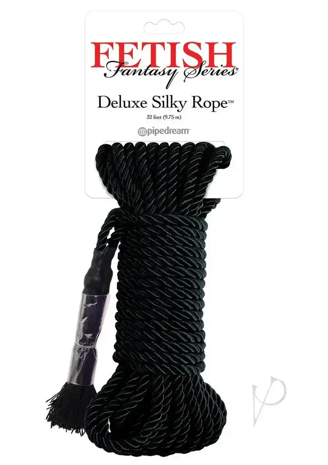 Fetish Fantasy Series Deluxe Silk Rope – Black