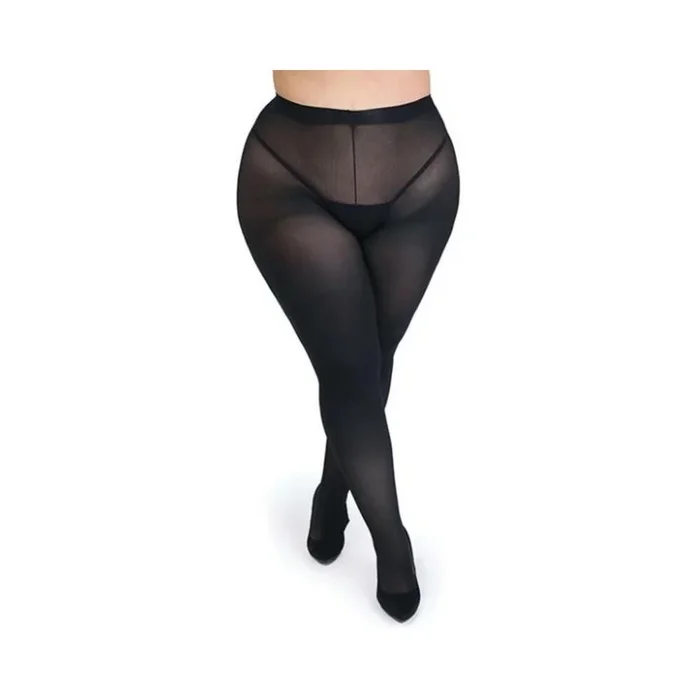 Fifty Shades of Grey Captivate Spanking Tights – Black One Size Curve