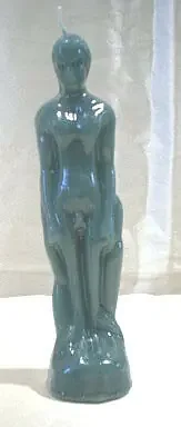 Figurenkerze Mann grün