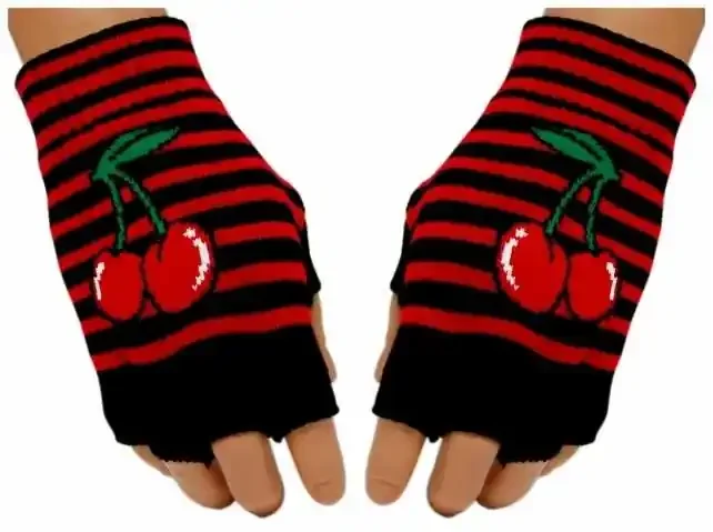 Fingerlose Handschuhe – Red Cherry