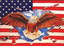 Flagge ‘U.S.A. mit Adler‘