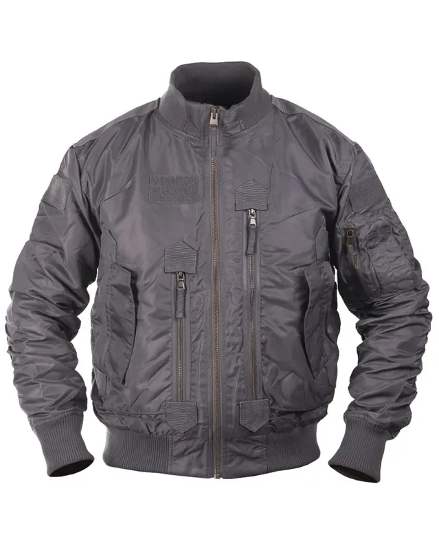 Fliegerjacke grau