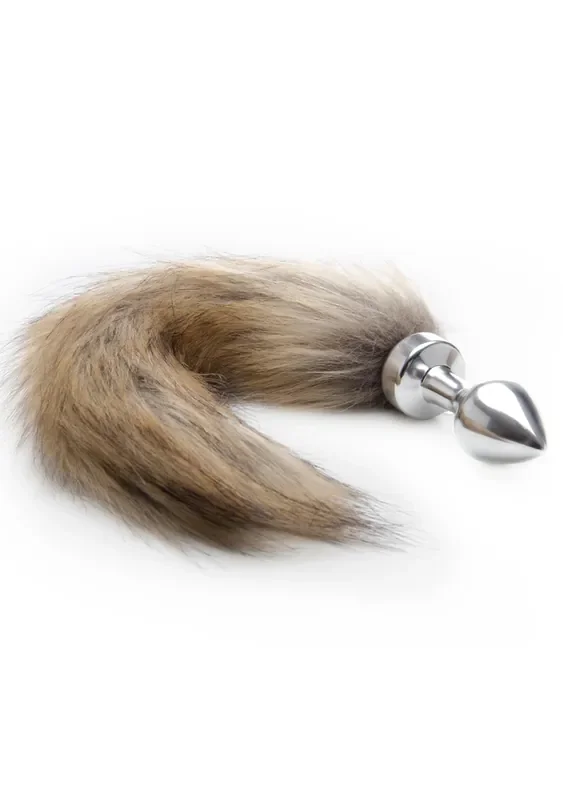 Fuchs-Analplug silber