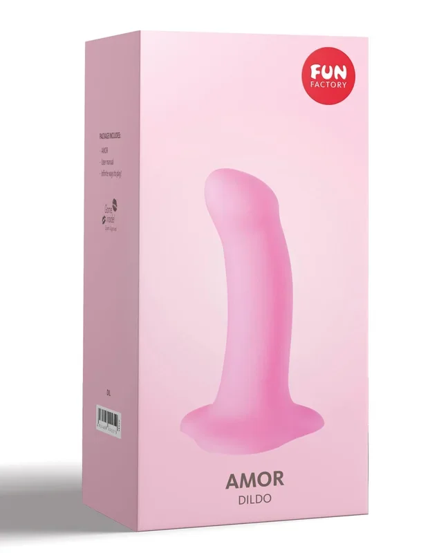 Fun Factory Amor 5.5″ Silicone Dildo – Candy Rose