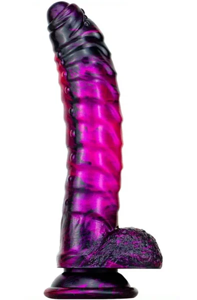 Gasix Metallic Fantasy Dildo Lila/Schwarz 20,5 cm
