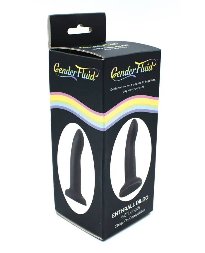 Gender Fluid 6.5″ Enthrall Strap On Dildo – Black