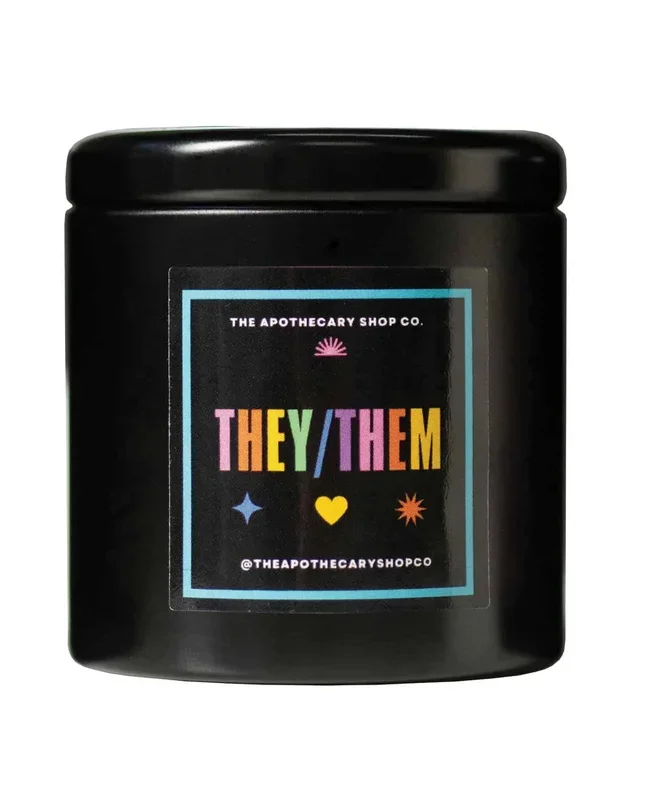Gender Fluid They/Them Candle