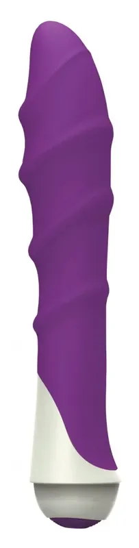 Gerillter Silikon Vibrator – lila