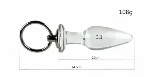 Glasplug mit Ring