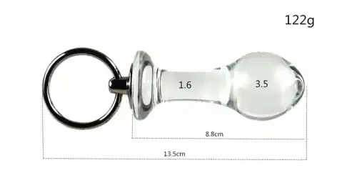 Glasplug mit Ring